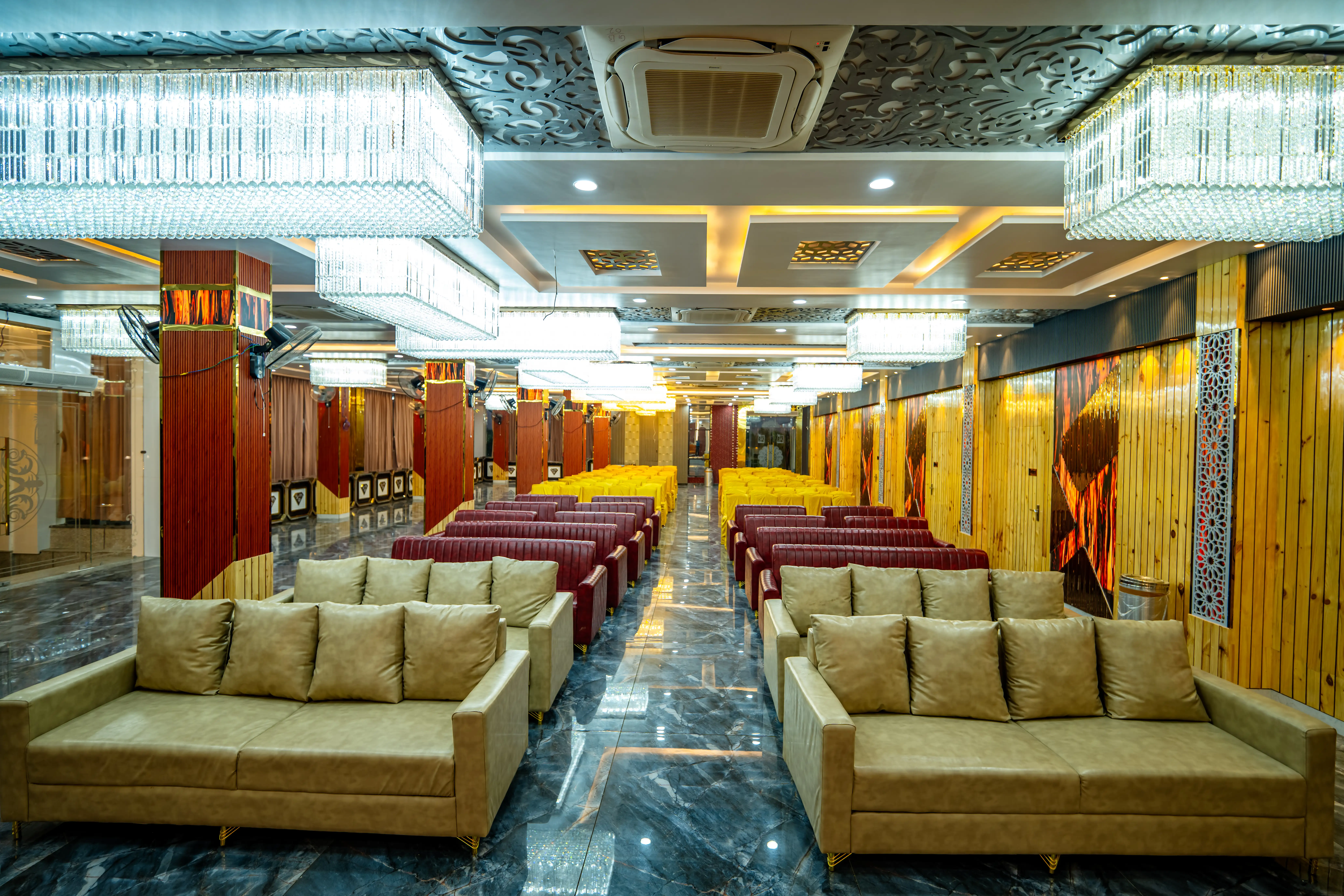 Conference and event hall setup
